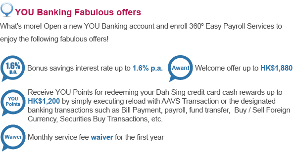 YOU Banking Fabulous offers