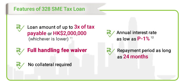 Features of 328 SME Tax Loan