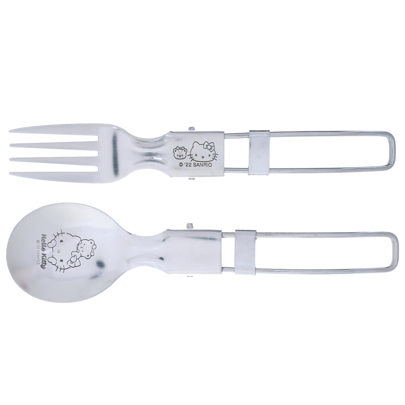 Hello Kitty  不銹鋼可折餐具套裝