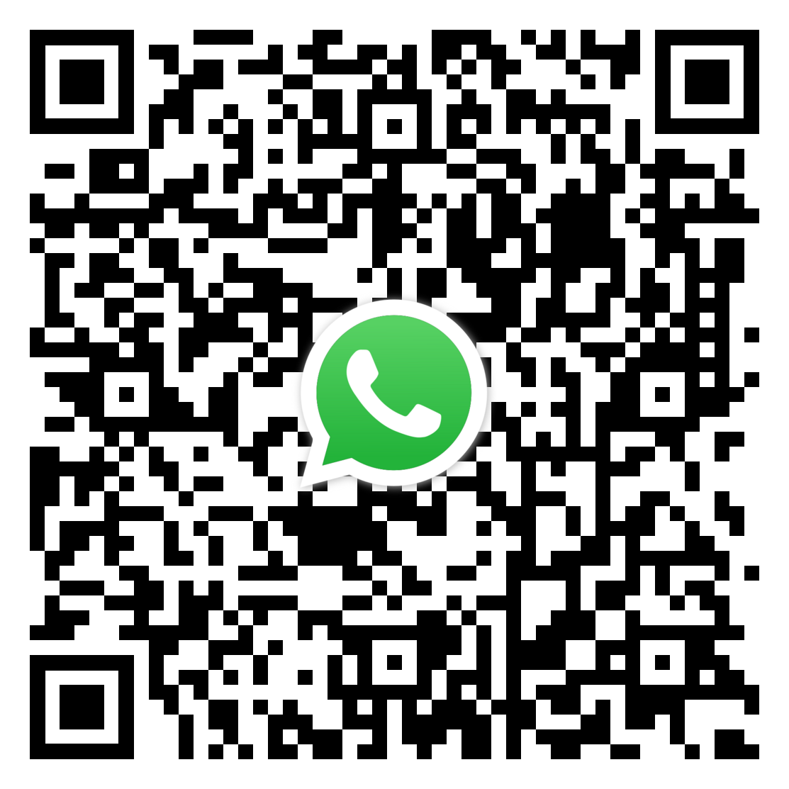 QR Code for WhatsApp us for call back