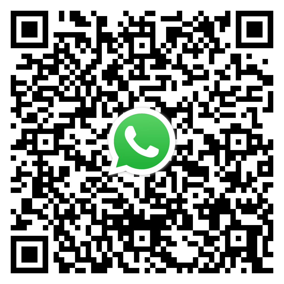 QR Code for WhatsApp us for call back