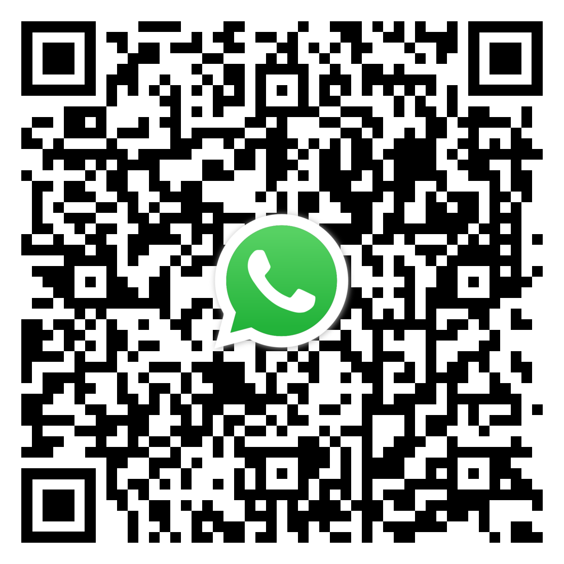 QR Code for WhatsApp us for call back