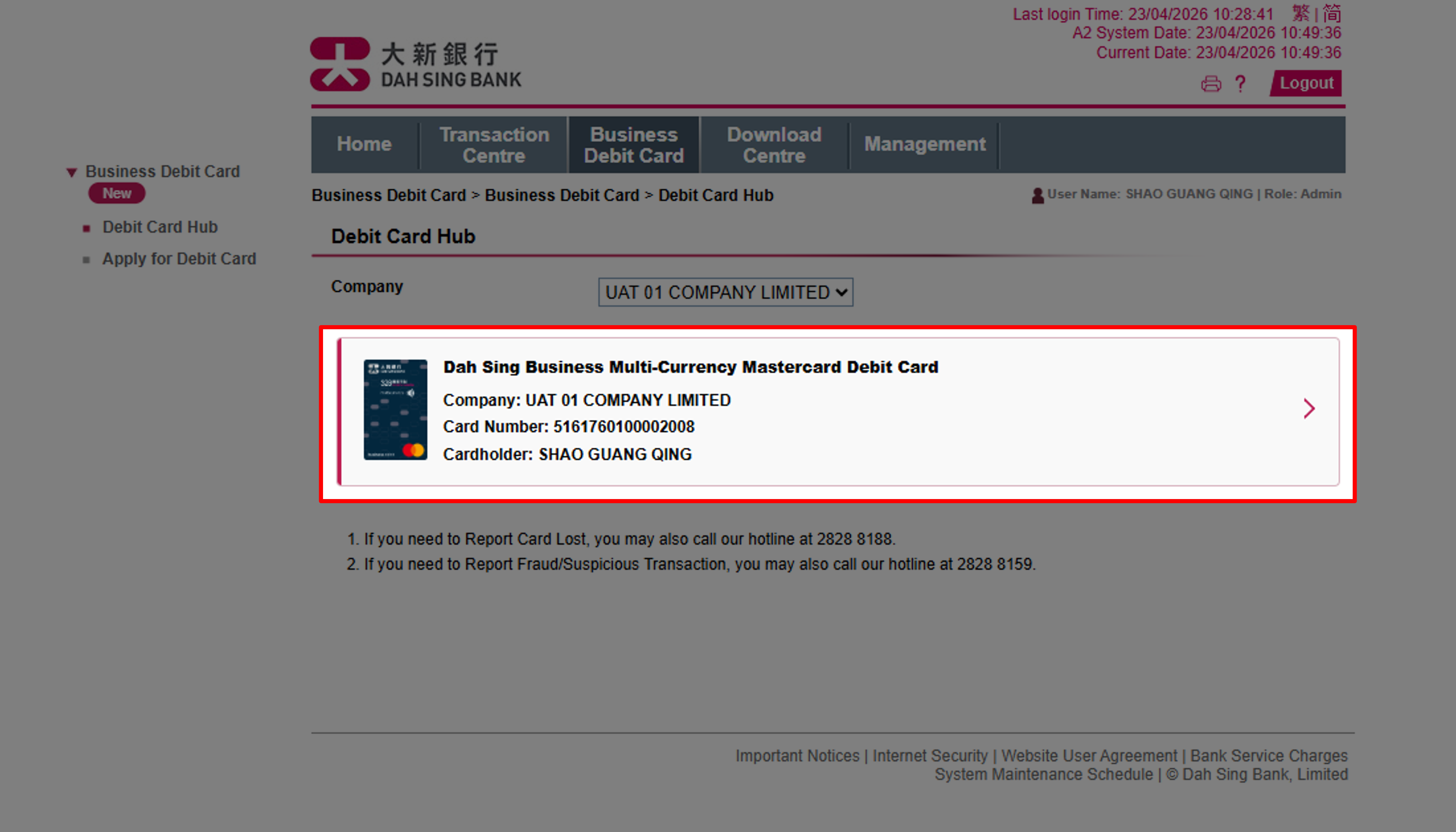 Enable Auto-FX (Via 328 Business e-Banking)